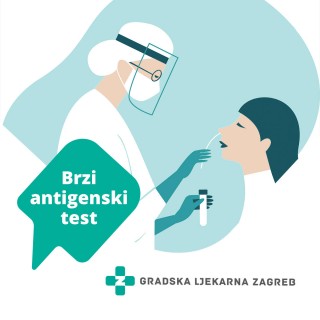 Testiranje brzim antigenskim testom na koronavirus u Gradskoj ljekarni Zagreb