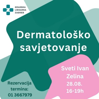 Dermatološko savjetovanje u Gradskoj ljekarni Zagreb u Zelini