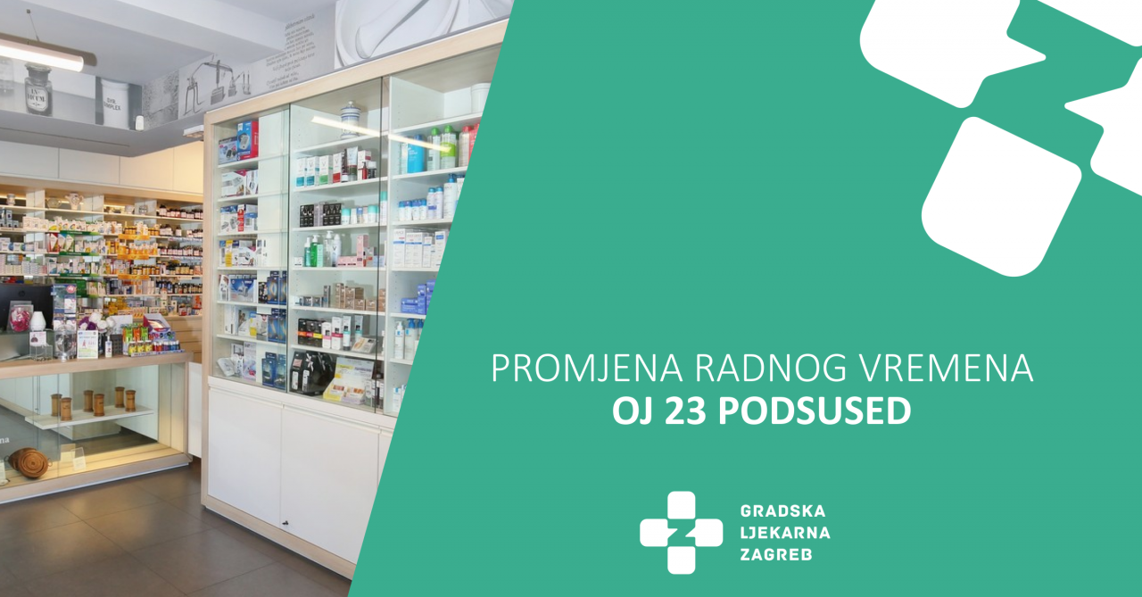 Obavijest o privremenom radnom vremenu - OJ 23 Podsused